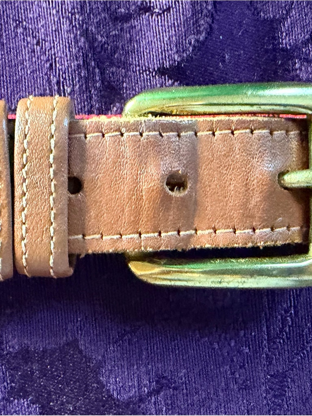 Vintage Lacoste Leather Strap with Red Crocodile Logo - Picture 7 of 10